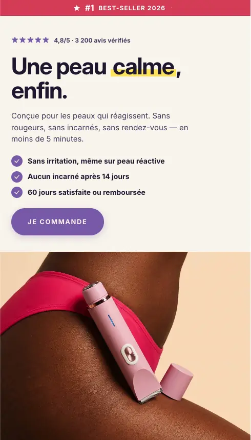 Élane landing-page detail