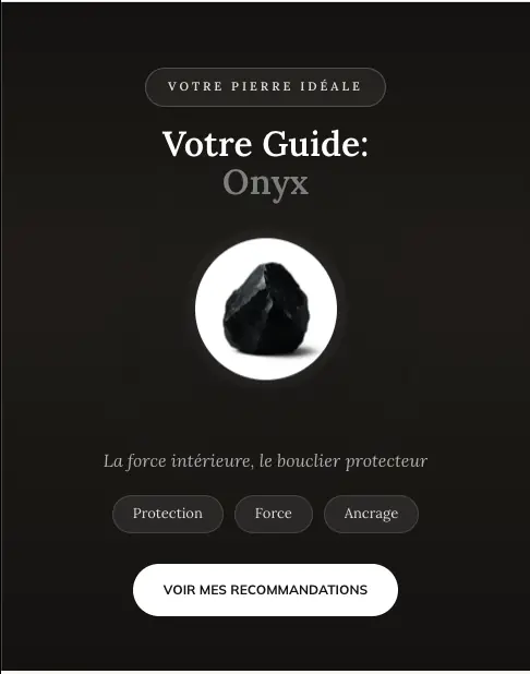 Guided crystal selection experience