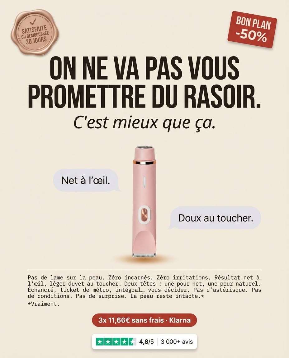 Élane direct-response copy ad