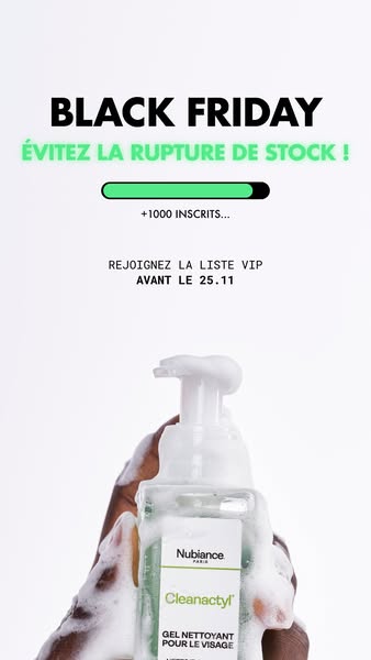 Nubiance Black Friday waitlist ad